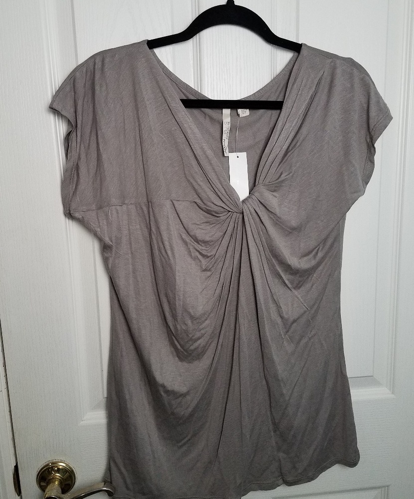NWT New York & Co Streetwear silver knot top